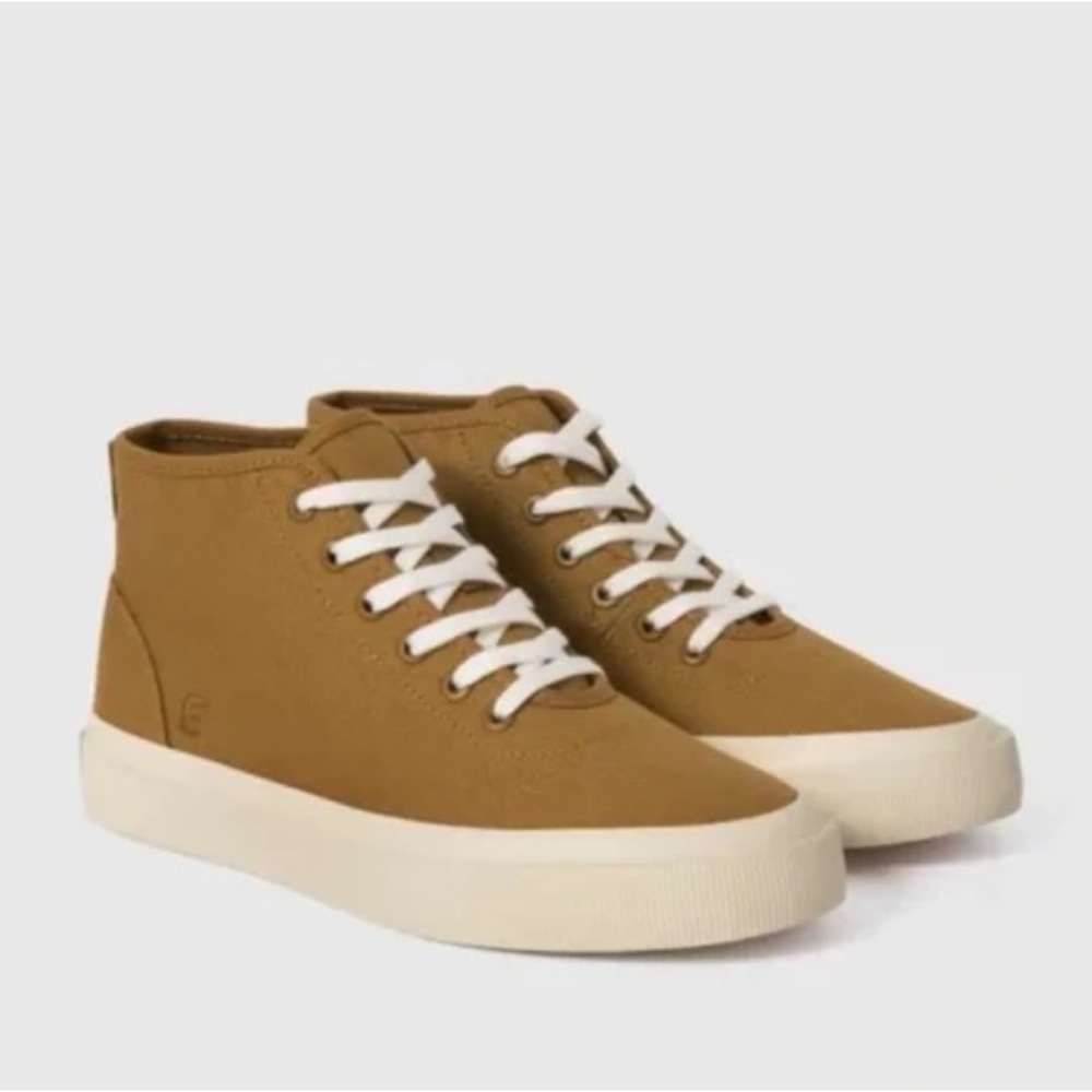 NWT Everlane Brown Canvas High Top Sneakers